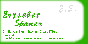 erzsebet sponer business card